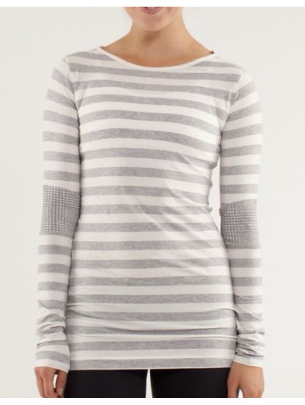 Lululemon Devotion Long Sleeved Striped Tee Size 6